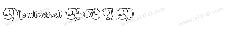 Montserret BOLD字体转换